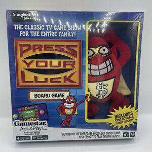 SEALED NEW Press Your Luck Classic TV Board Game Collectible Plush Whammy